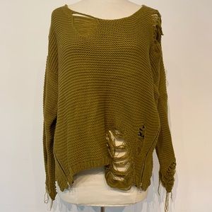 UNIF Shredded Hangover Sweater